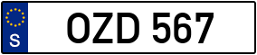 Trailer License Plate